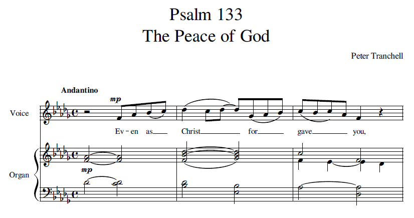 Tranchell Psalm 133