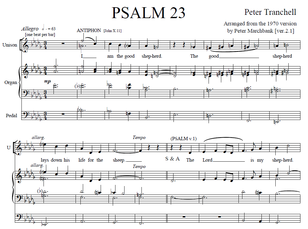 Tranchell Psalm 23