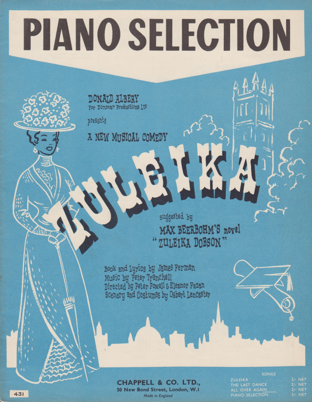 Cover of Chappell and Co Tranchell Zuleika Piano Selection arr. Felton Rapley