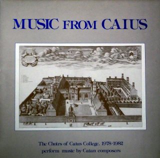 Music from Caius LP front cover, 1985