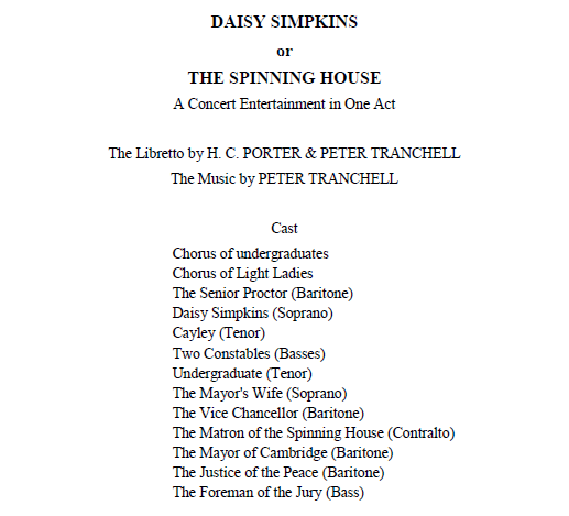 preview of the libretto of Tranchell Daisy Simpkins