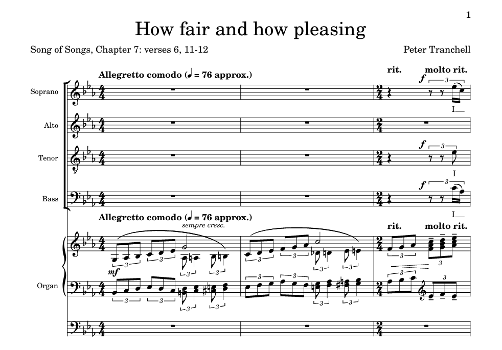 Preview image from Tranchell How fair and how pleasing