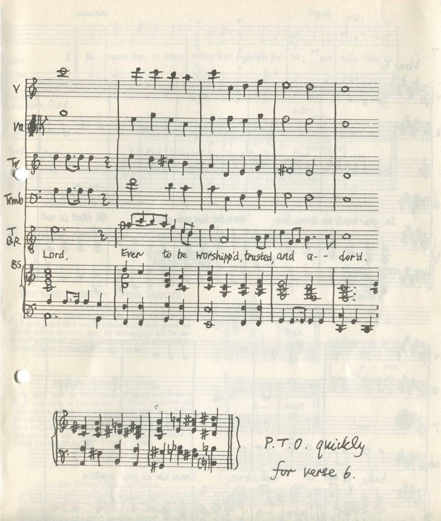 Choir booklet page 5 for Mattins at St. Peter's Church, Brooke, Sunday 22 June 1969