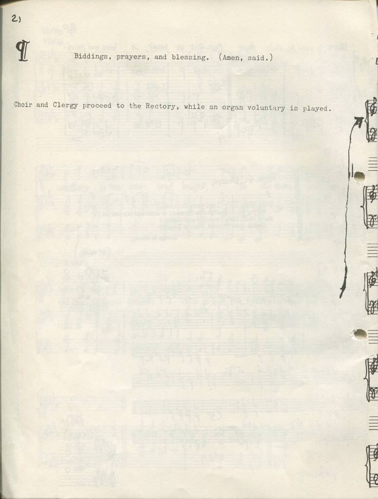 Choir booklet page 20 for Mattins at St. Peter's Church, Brooke, Sunday 22 June 1969