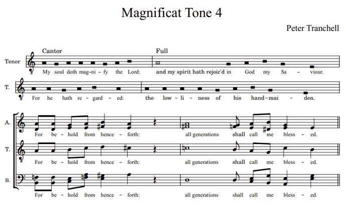 Tranchell Magnificat and Nunc Dimittis Tone 4